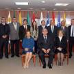 Posterior al encuentro se realizó la foto entre los ministros de la Corte y los miembros de la Comisión.
