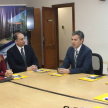 Reunión con los miembros del Consejo de Administración de Central y magistrados.
