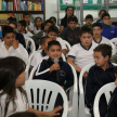 Los alumnos interactuaron con sus autoridades judiciales.