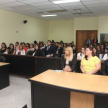 La titular de  la Dirección de Gestión Organizacional (DGO) Mecip, Nelly Burgos informó a los estudiantes acerca de los avances más significativos que se ejecutaron tras la aplicación de estándares de control de gestión