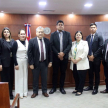 La reunión se llevó a cabo en la Sala de Conferencias del 9° piso del Palacio de Justicia de Asunción.