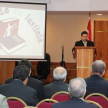 Director de la Dirección de Comunicación, Abg. y Mag. Luis Giménez, haciendo presentación de la clausura.