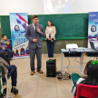 El coordinador del Departamento de Educando en Justicia, magíster Aldo Ávalos, realizó una charla instructiva a los estudiantes y docentes de la institución educativa.