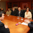La doctora Mirinda Vicenty Nazario y el presidente de la Corte intercambiaron ideas sobre temas jurídicos.