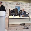 Vicepresidente Juan Bautista Ucedo durante su uso de la palabra.