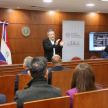 La disertación fue impartida por los representantes de las Naciones Unidas contra la Droga y el Delito (UNODC), Hernando Bernal, coordinador técnico, y William Ibañez, experto técnico.