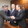 Saludo protocolar a las autoridades. 