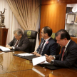 Participaron del acto el presidente de la Circunscripción Judicial de Concepción, el presidente de la Asociación de Jueces del Paraguay y miembros del Consejo de la Magistratura.
