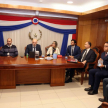 La actividad se desarrolló en modalidad híbrida, con directores presentes en el Salón “Dr. José Altamirano” del Palacio de Justicia y referentes conectados desde sus respectivas circunscripciones.
