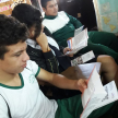 Los alumnos recibieron materiales informativos para conocer más acerca de las funciones del Poder Judicial.