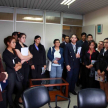 Los alumnos también estuvieron en el despacho del juez en lo Civil Hugo Bécker.