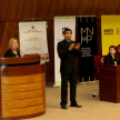 Diputada Karina Rodríguez, dando apertura al taller.
