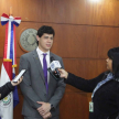 Participaron además estudiantes de la casa de estudios, representados por el presidente del Centro de Estudiantes, Ángelo Prono Rodas.