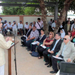 El Lic. Álvaro Quevedo, director ejecutivo de Facilitadores Judiciales, habló durante el acto de inauguración.