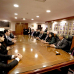 Fueron recibidos en la sala del Plenario de la CSJ.