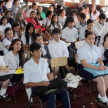 Los alumnos tuvieron la oportunidad de conocer los componentes y funciones del Poder Judicial a través de un material audiovisual.