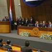  El acto estuvo encabezado por el presidente de la República, Mario Abdo Benítez; el vicepresidente, Hugo Velázquez; y el presidente del Congreso de la Nación, Silvio Ovelar.