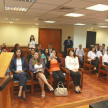 El alumno Giovanni Rufatto brinda unas breves palabras al público en general.