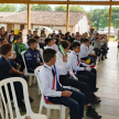 Participaron alumnos de la Escuela Básica Nº 1130 Parroquial Privada Subvencionada Nuestra Señora del Rosario y del Colegio Juan Pablo II.