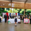 Posteriormente, y luego de una presentación de danza paraguaya, las disertantes interactuaron con los estudiantes a través de preguntas y dinámicas como el semáforo de la justicia, la lectura del Código de la Niñez y la Adolescencia.