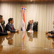 El presidente de la Corte Suprema de Justicia, doctor César M. Diesel Junghanns, y el titular del Ministerio de Urbanismo, Vivienda y Hábitat (MUVH), ingeniero Juan Carlos Baruja.