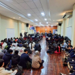 La actividad estuvo dirigida a más de 220 estudiantes del 6º grado al 3º curso de la Educación Media, además de docentes y directivos de instituciones educativas de la zona.