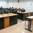 Juan Francisco Recalde, juez de garantías, dio una charla sobre el sistema judicial y las funciones que cumplen los jueces.
