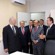 El ministro Superintendente, doctor Luis Maria Benitez Riera junto a autoridades judiciales recorriendo las instalaciones.