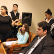 De la conferencia participaron los periodistas del ámbito judicial.
