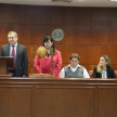 Palabras de la secretaria de la Sala Civil, Pierina Ozuna.