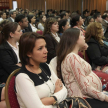 Los funcionarios judiciales asisten en buena cantidad a la jornada.