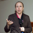 La charla estuvo a cargo de Elodia Almirón, directora de la Asesoría Jurídica de la Dirección de Aduanas.
