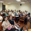 La disertante hizo hincapié durante la exposición acerca de las diferentes formas de violencia contra la mujer.
