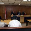 Los jueces Arnaldo Fleitas, Elsa García y Claudia Criscioni explicaron a los alumnos sus atribuciones específicas.