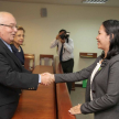 Saludo protocolar del ministro Miguel Óscar Bajac.