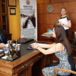 El acto se llevó a cabo esta mañana en el despacho del ministro de la Corte, Miguel Óscar Bajac.