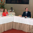 La reunión con las magistradas se realizó en el Granados Park Hotel, donde compartieron experiencias sobre la reforma administrativa de los Poderes Judiciales.