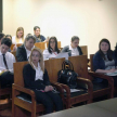 El encuentro se llevó a cabo en la sala de conferencias N° 2, octavo piso de la torre norte de la sede judicial de Asunción.