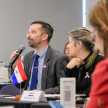 Durante la primera jornada de trabajo se abordaron temas prioritarios vinculados al acceso a la justicia, las experiencias nacionales en la promoción del empoderamiento económico de las mujeres, la violencia digital.
