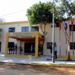 Fachada de la moderna sede de la Comisaría 11ª del Área Metropolitana.
