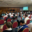 En el salón auditorio “Dra. Serafina Dávalos” del Poder Judicial, alrededor de 129 alumnos del segundo y tercer año de la media del Centro Educativo Marista Inmaculada Concepción.