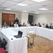 El doctor Mendonca explicó la dinámica de la capacitación, que contempla el abordaje de cuatro ejes temáticos.