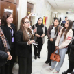  Conversaron los estudiantes con las profesionales del área encargadas del Equipo Interdisciplinario Asesor de la Justicia de la Niñez y la Adolescencia.