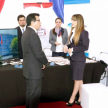 Atención a visitantes en cada jornada de la expo que culmina esta tarde.