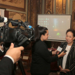 Durante una entrevista a Lucia Arbelaez de Tobon, consultora de las NN.UU., comentó que la actividad se centra en contribuir con el Poder Judicial en el análisis sobre sentencias.