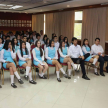 La encargada de la oficina licenciada Amada Herrera dio inicio a la jornada educativa.