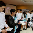 Los estudiantes recibieron Compendio de la Niñez y de la Adolescencia.