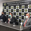 El titular de la CSJ,  saludo a los magistrados mencionando que “es un día de jubilo y recordación, a pesar de la pandemia encontramos este momento para hacer algo tan significativo como inaugurar obras en beneficio de los colegas del interior