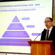El Plan Estratégico Institucional 20235-2030 fue presentado por el director general de Planificación, Juan José Martínez.
