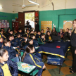 La jueza de la Niñez y de la Adolescencia doctora Alicia Fariña dialogó con los niños sobre sus derechos y obligaciones.